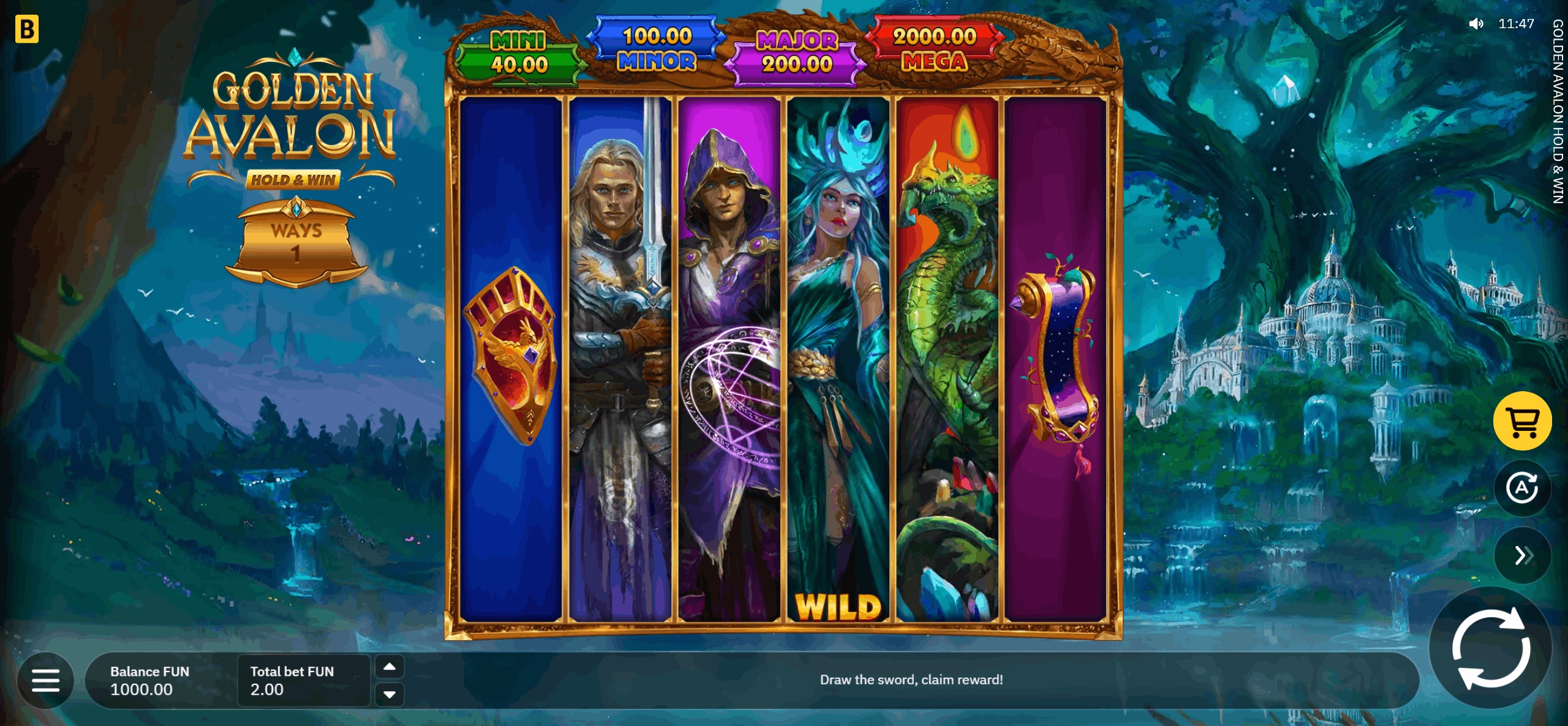 Golden Avalon Hold and Win