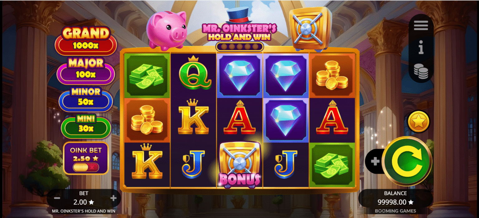 Mr. Oinkster’s Hold and Win
